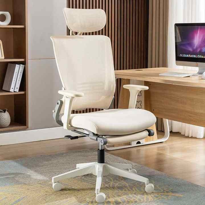Custom Foldable Ergonomic Office Chair High Back Executive Ergonomic Mesh Chair with Footrest