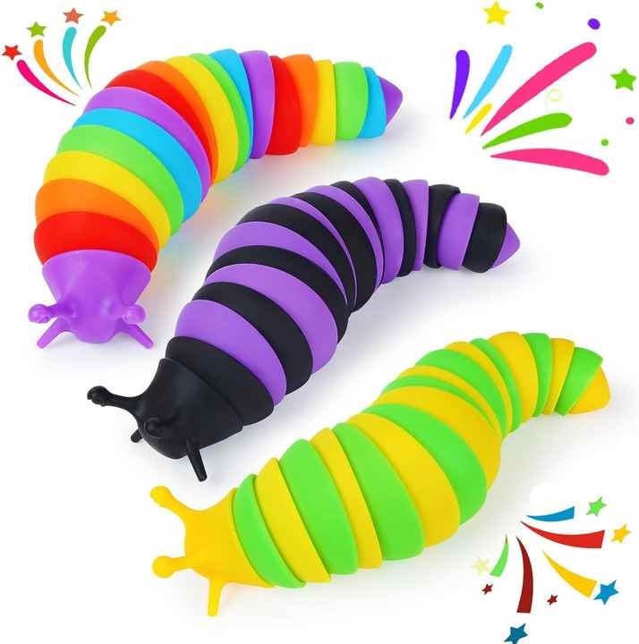 Slug Fidget Shark Toys Dolphin Sensory Fidget Toy for Kids Toddler Stress Relief ADHD Autism Fidget Toys Preschool Gifts Idea